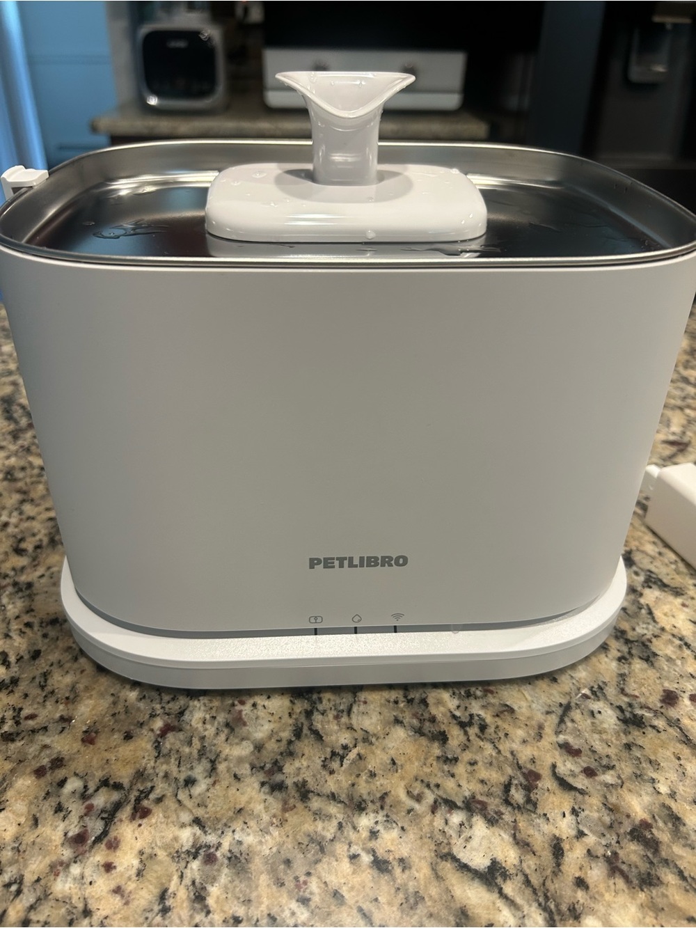 White Ultrasonic Pet Water Fountain